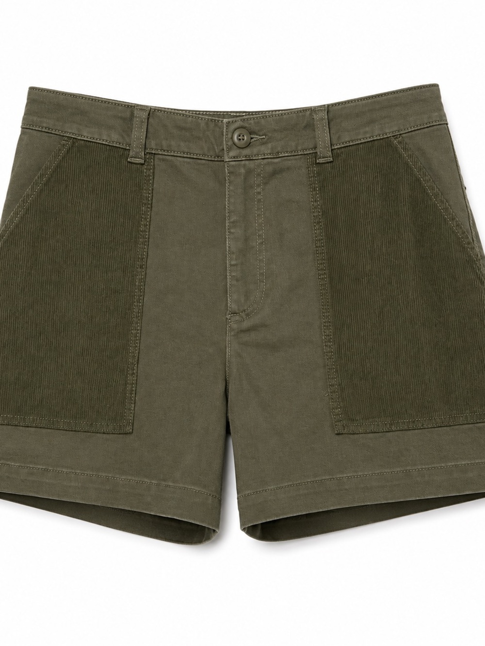 NWT Alpine Design Olive Corduroy Utility Shorts Women’s 12